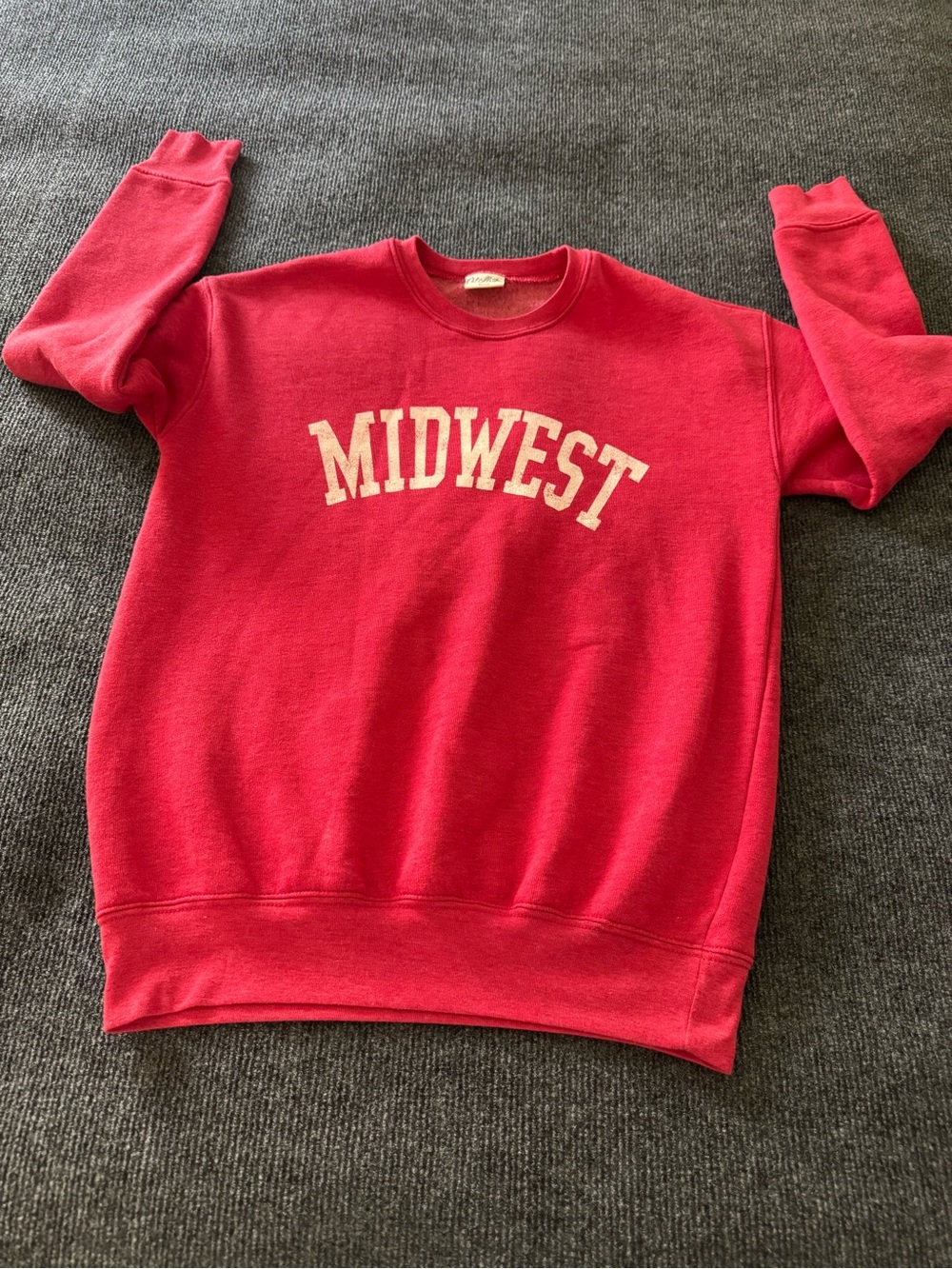 Oat Collective "Midwest" Fleece Graphic Sweatshirt Size Small